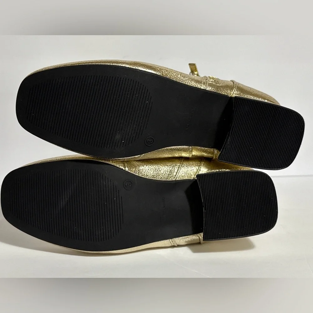 Girls 3M Gold Ankle Bootie With Zipper NWT by I.Miller